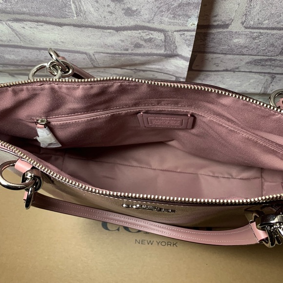 COACH F31970 SILVER/DUSTY-ROSE WOMENS - Picture 10 of 15